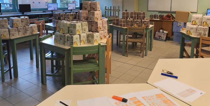 Un aperçu de la distribution des panettoni.